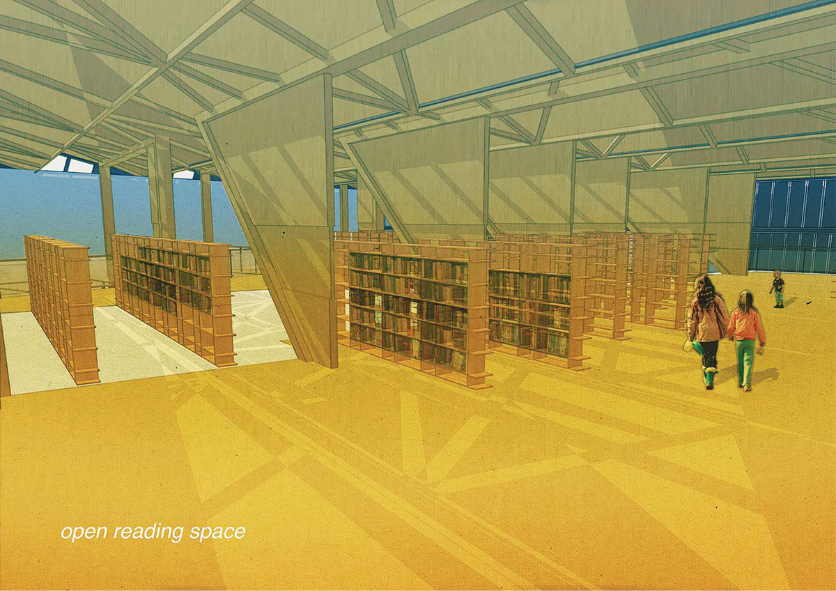architecture school library design Urban Design 3D Modelling visualisation SketchUP