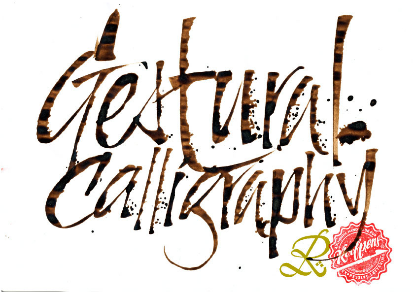 Gestural Calligraphy lettering
