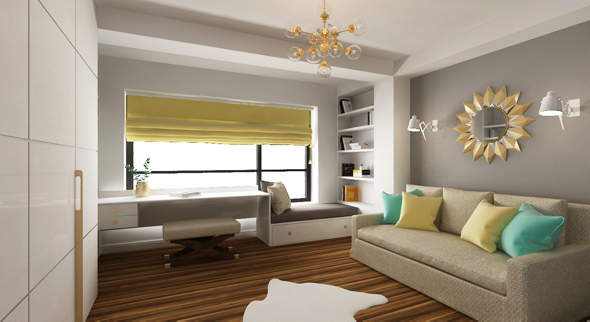 interior design  Scandinavian homedesign 3dvisualization pastel Neutral cooper