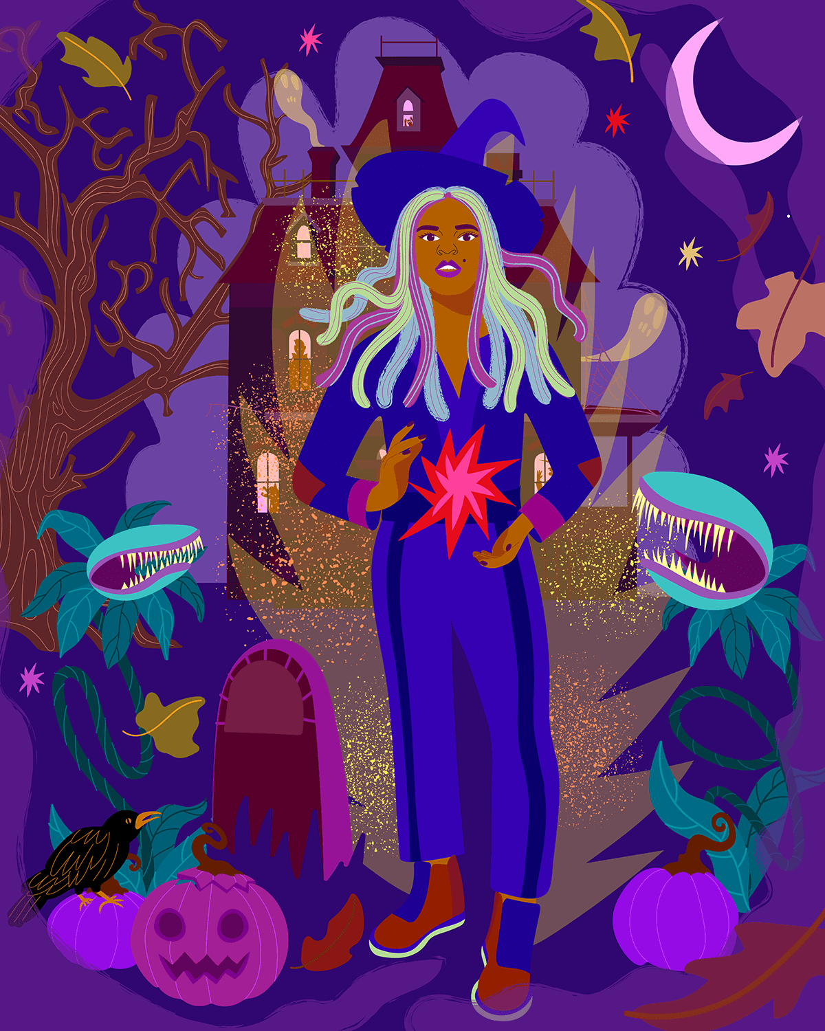 Illustration of an Immersive Hallowen