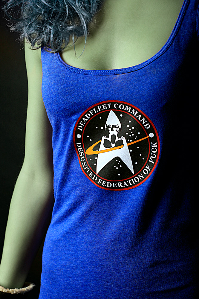 t-shirt deadfleet Starfleet Logotype skull