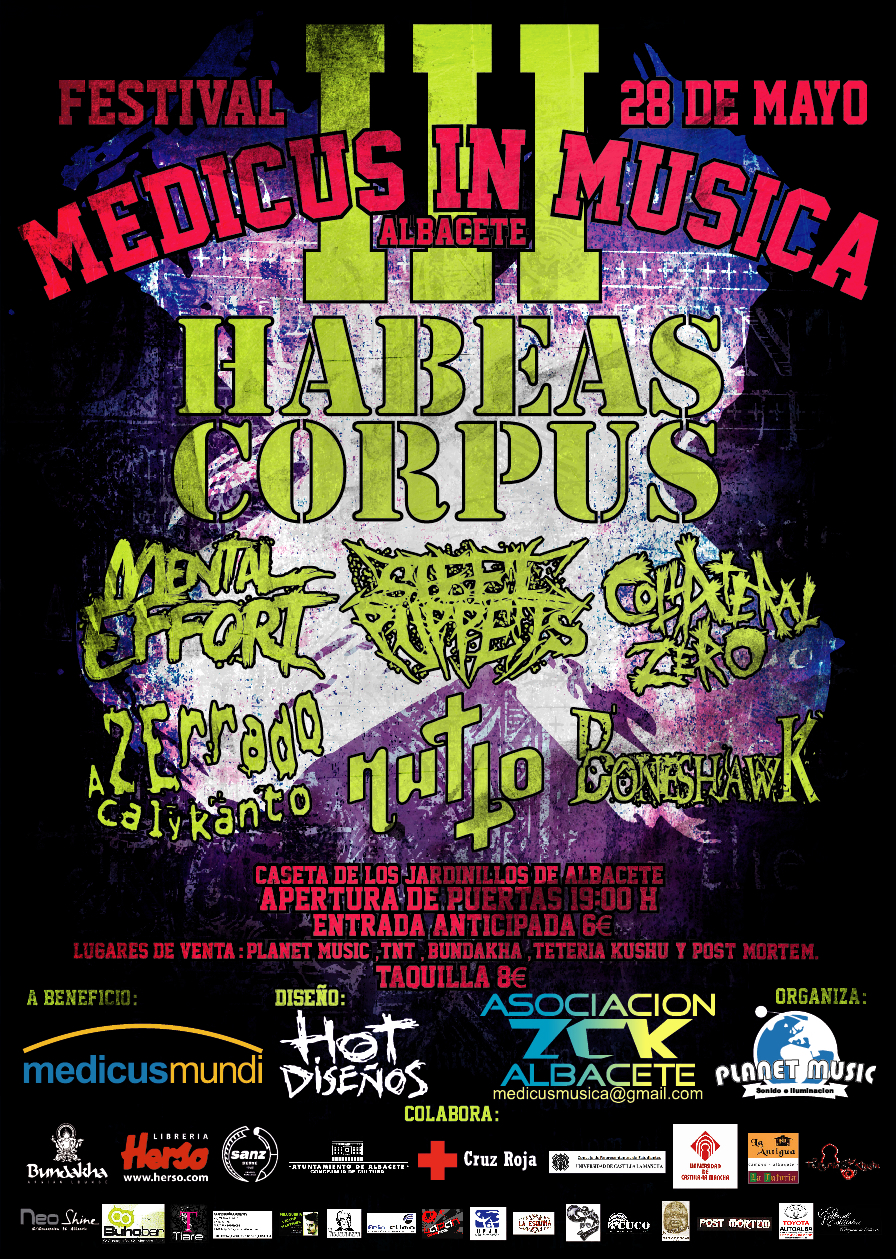 elhot Hot  hotdiseños  hotdesigns  diseños  DESIGNS  metal  rock  underground  hardcore  show  Concert  flyer  habeas corpus Metalcore