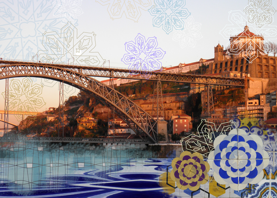  Portugal azulejos cathedral river bridge tram Natalia Uryniuk Uryniuk porto Portugal tiles ceramics  vintage portuguese