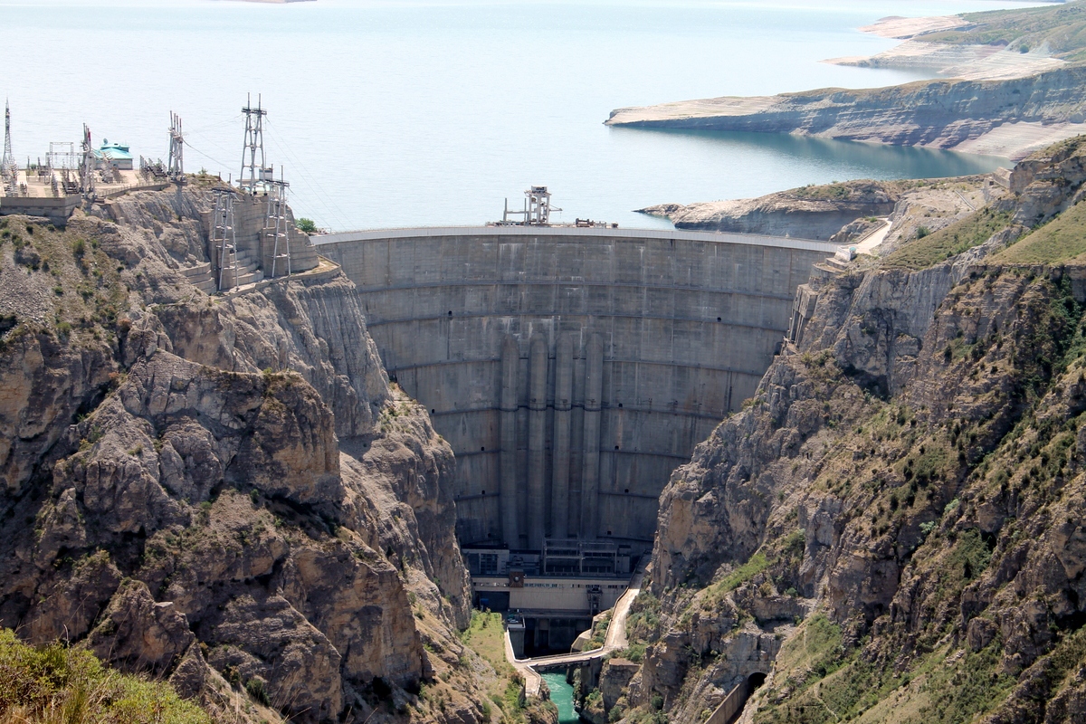 hpp hydroelectric power station cut-away dam power supply гэс construction cutaway scheme weir Russia 3D Render industry