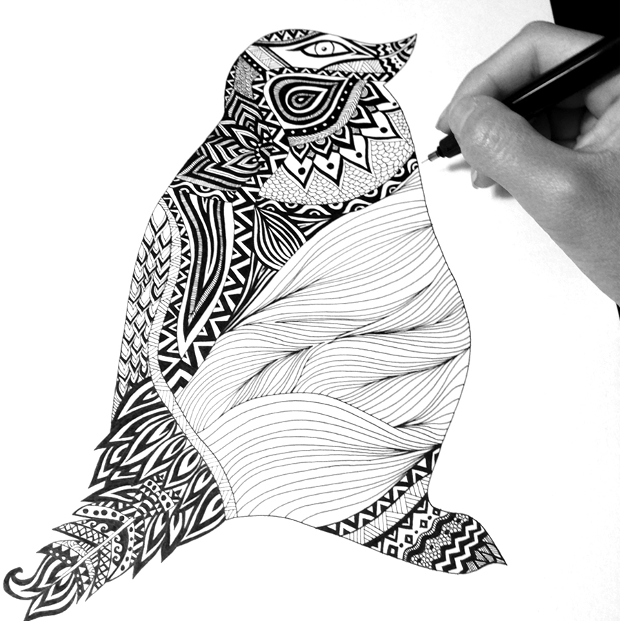 work in progress wip process Illustration Process adobe illustrator vector adobe Vector Illustration penguin penguin art Penguin illustration pen pencil wacom