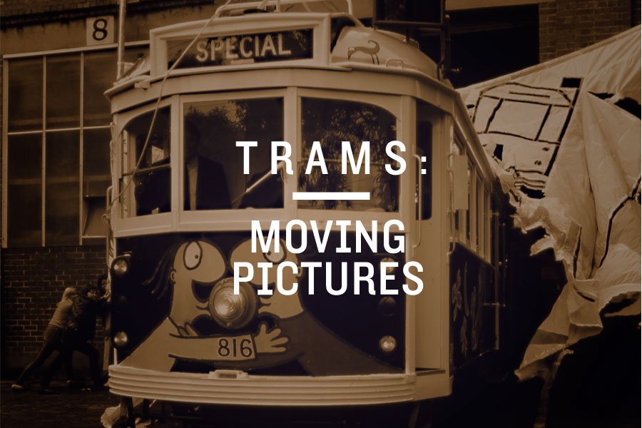 Exhibition  gallery museum art moving art moving pictures Melbourne history Trams public art
