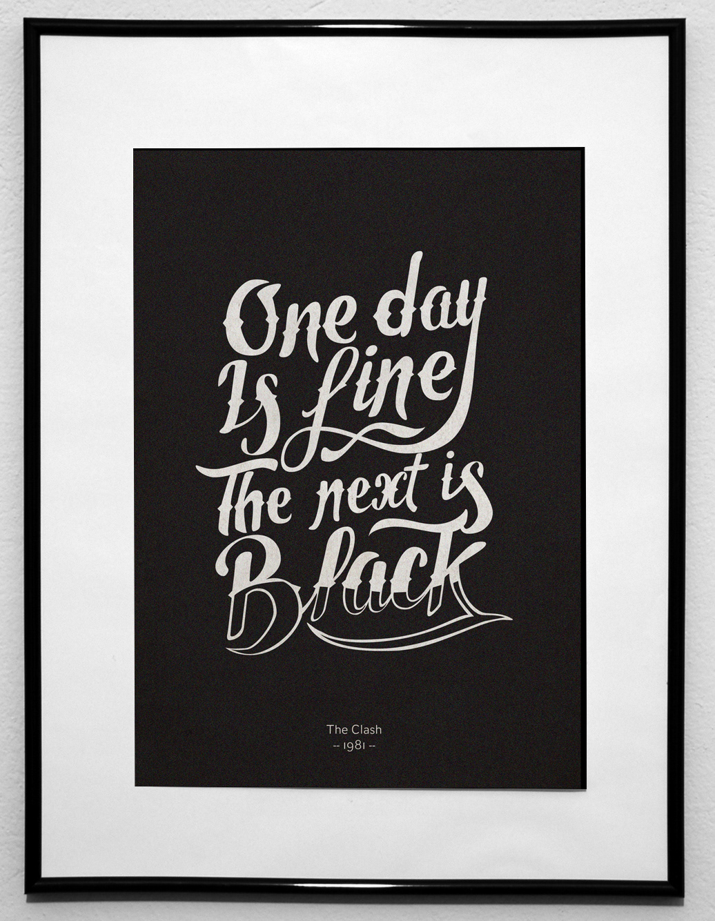 Lyrics song typo fonts Handlettering lettering posters graphic design