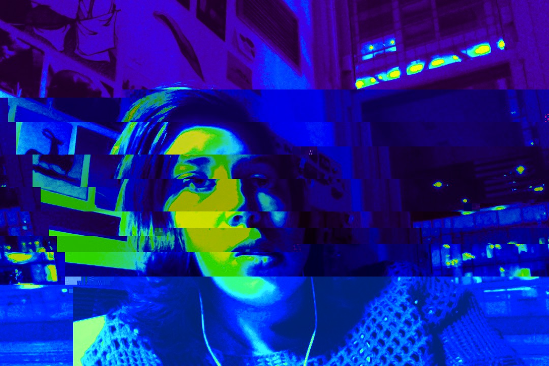 glitch art portraits Computer new media FVNMA Glitch portrait self portrait Digital Art 