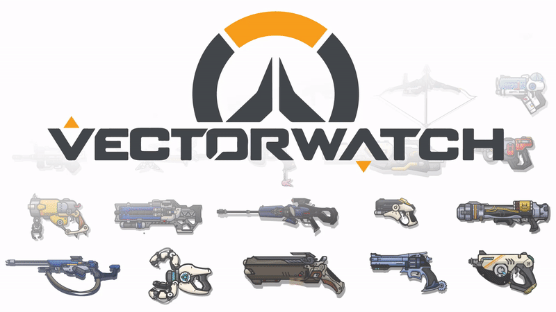 vector ILLUSTRATION  Gun Gamer PC overwatch  Blizzard flatdesign