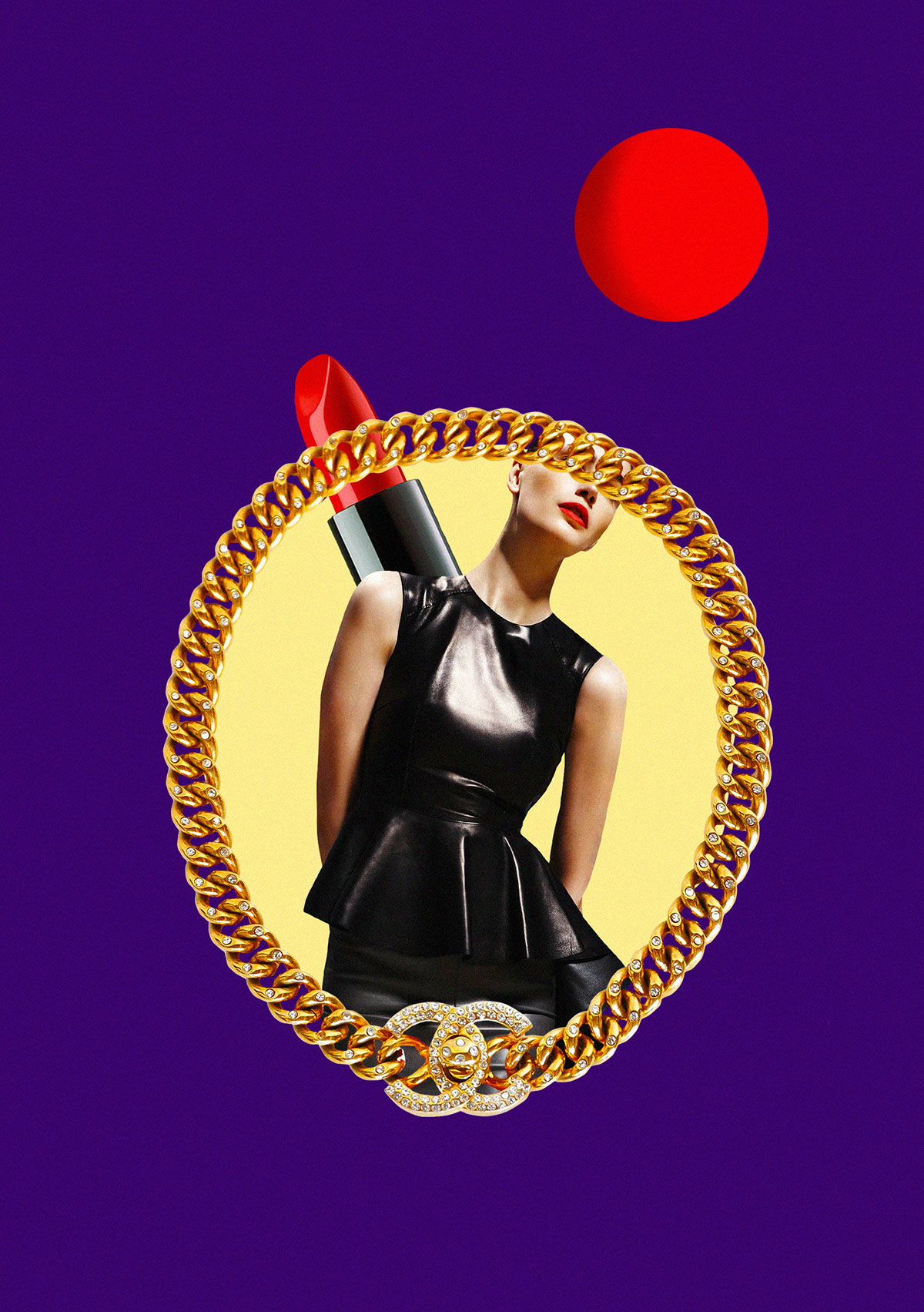collage woman chanel chain color Colourful  graphics obbsession gradient composition tomas markevicius tomas m fashion graphics i wanted