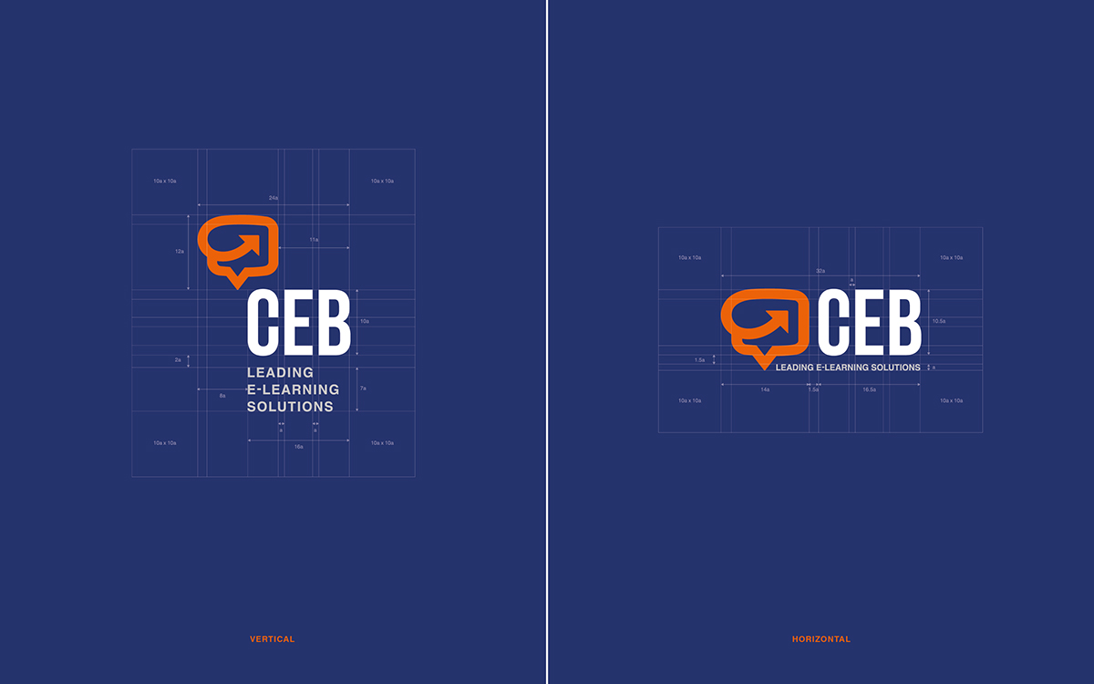 ceb creative e-learning box blue orange vietnam Technology Education online infographic