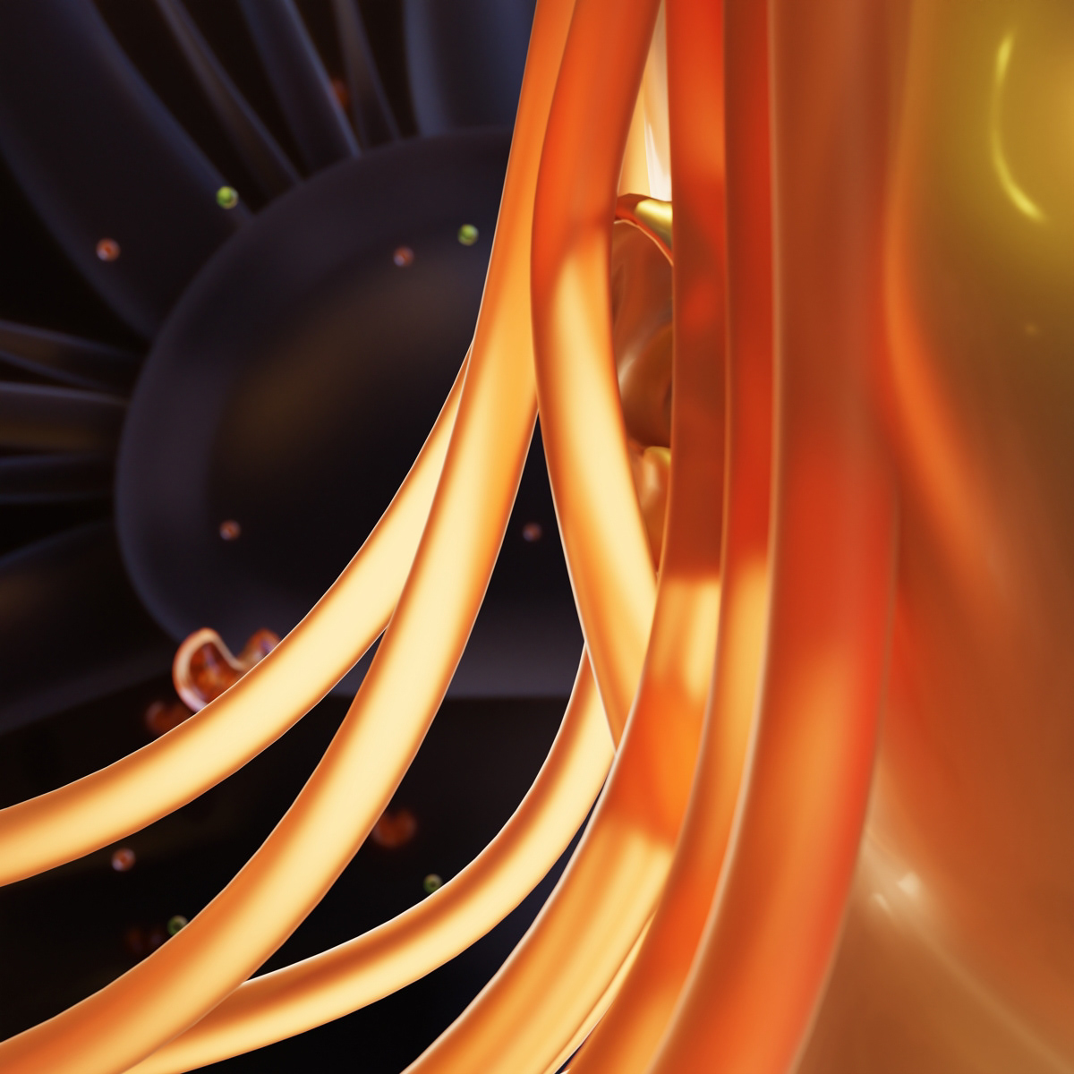 abstract peach hearts plasma blender 3d curves fantasy 3d artist energy place of power