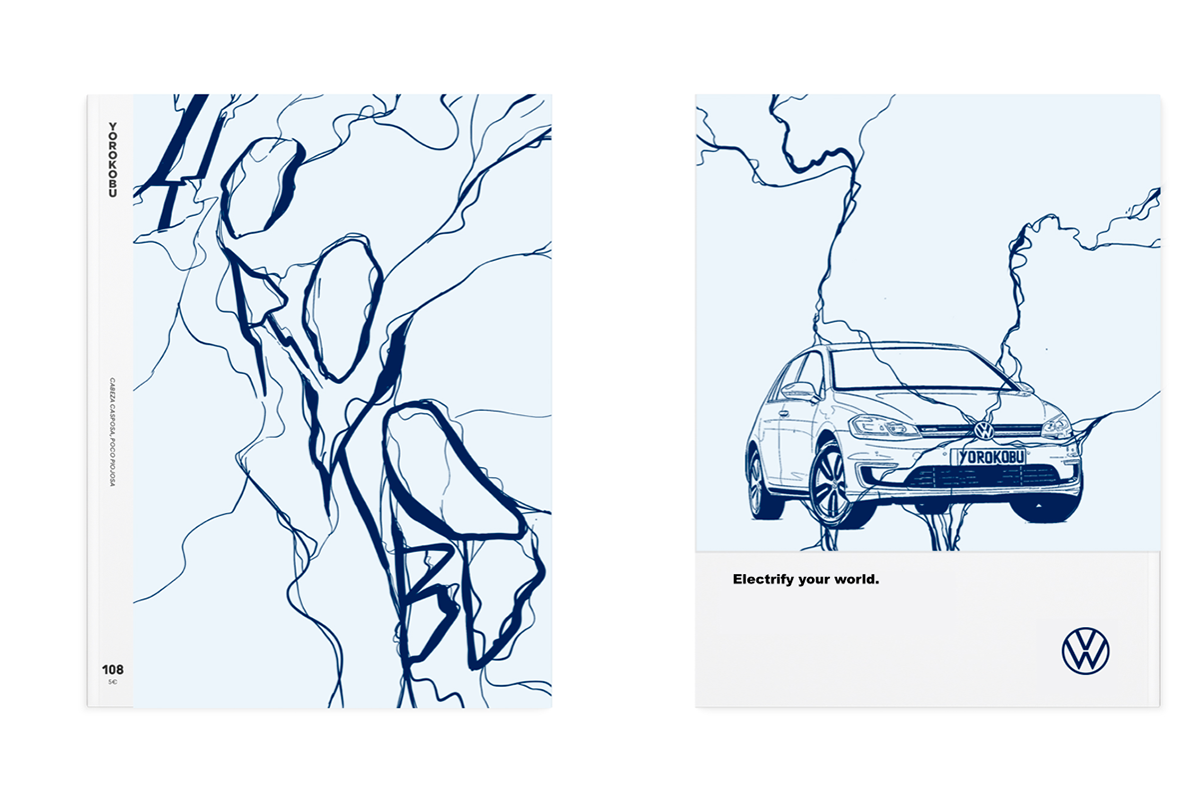 car contest design golf ILLUSTRATION  lettering volkswagen yorokobu