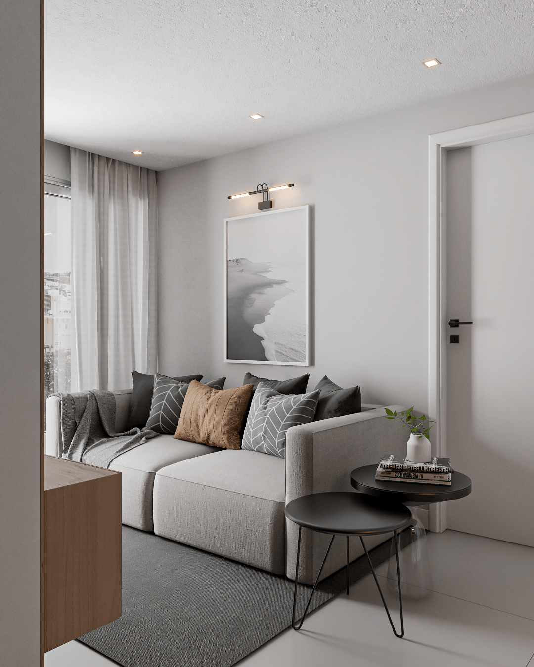 Interior design Render interior design  3D vray SketchUP visualization modern apartment