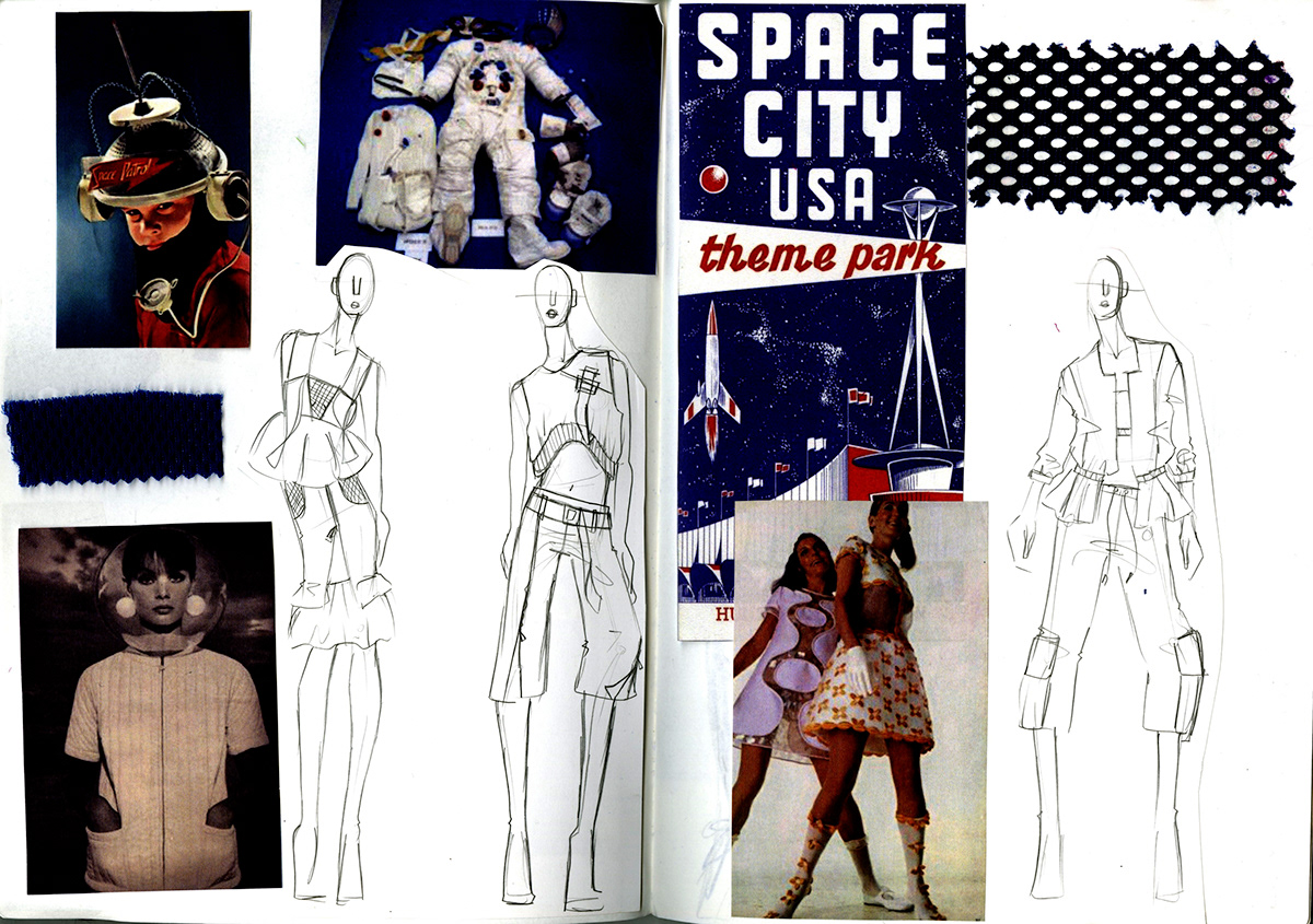 fashion design Process Book sketchbook