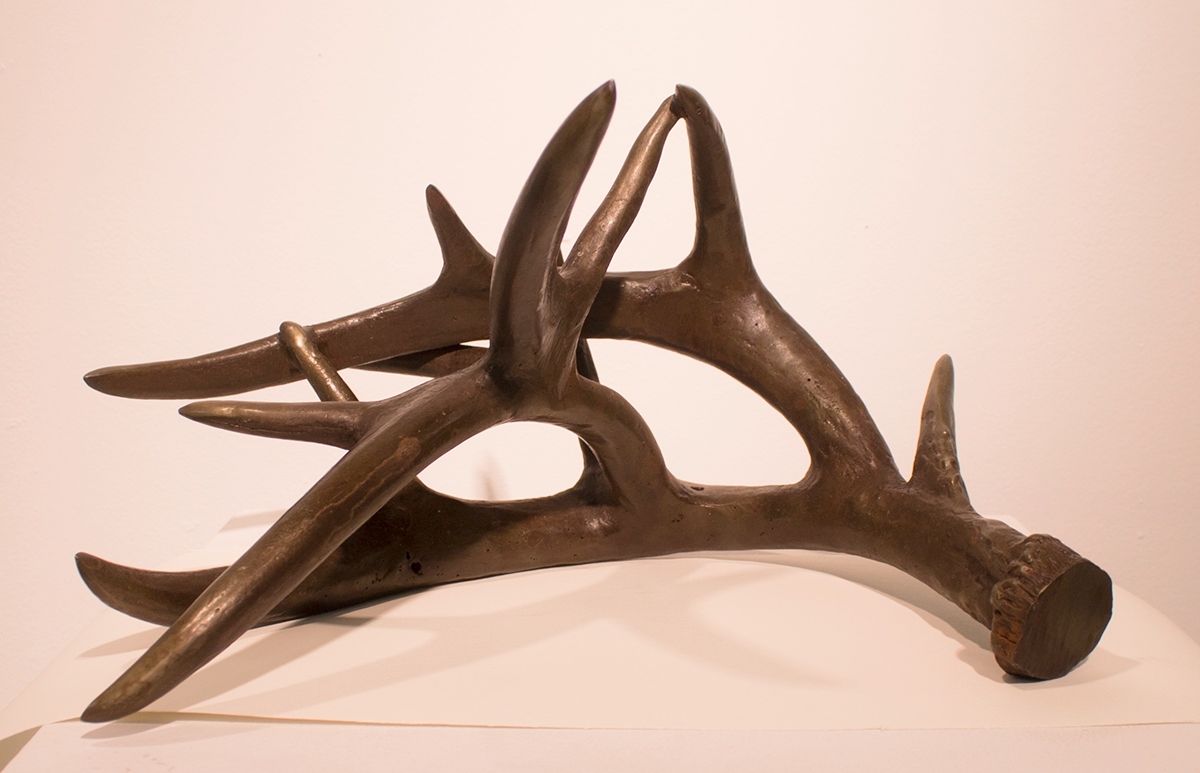sculpture iron metal casting antlers lost-wax   Metalworking