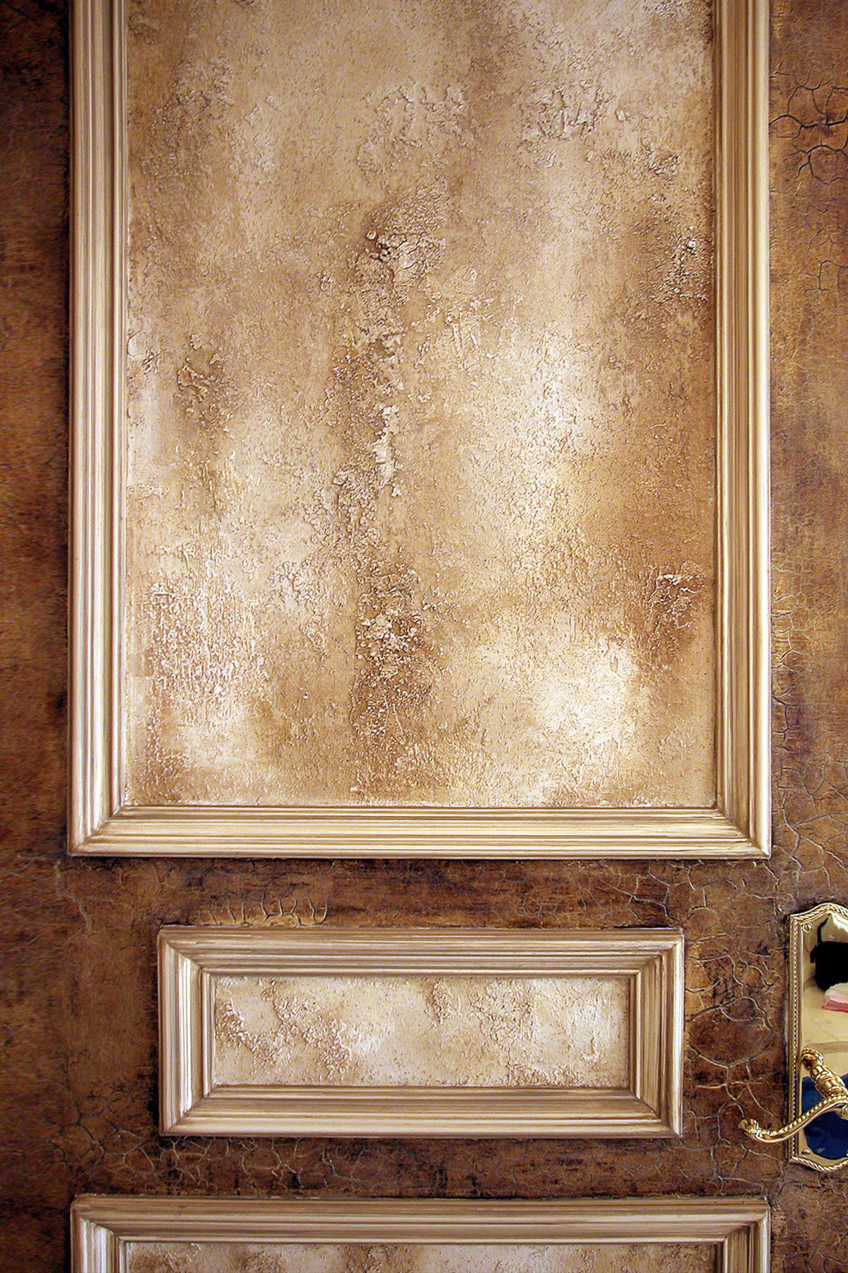 door faux Mural airbrush diamond  Marble glaze crusty plaster plaster striay elevator elevator door ceiling decorative painting