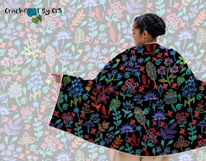 Adobe Photoshop black prints floral pattern hand drawn motifs and patterns print design  seamless Surface Pattern surface pattern design textile design 