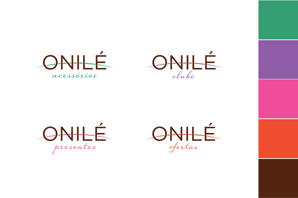Onilé gourmet logo identidade visual Emporio premium