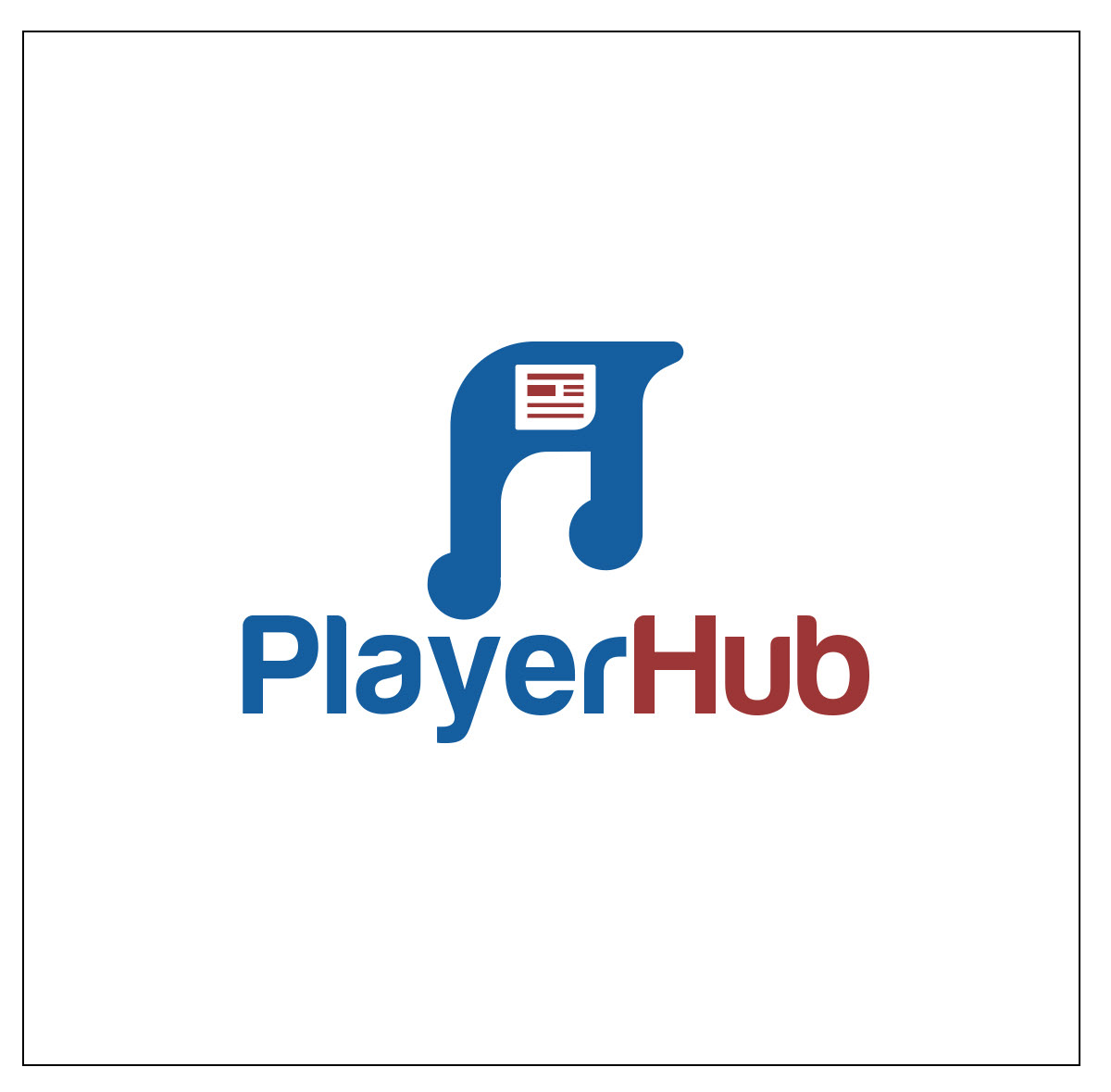 player Hub Icon design creative logo Unique