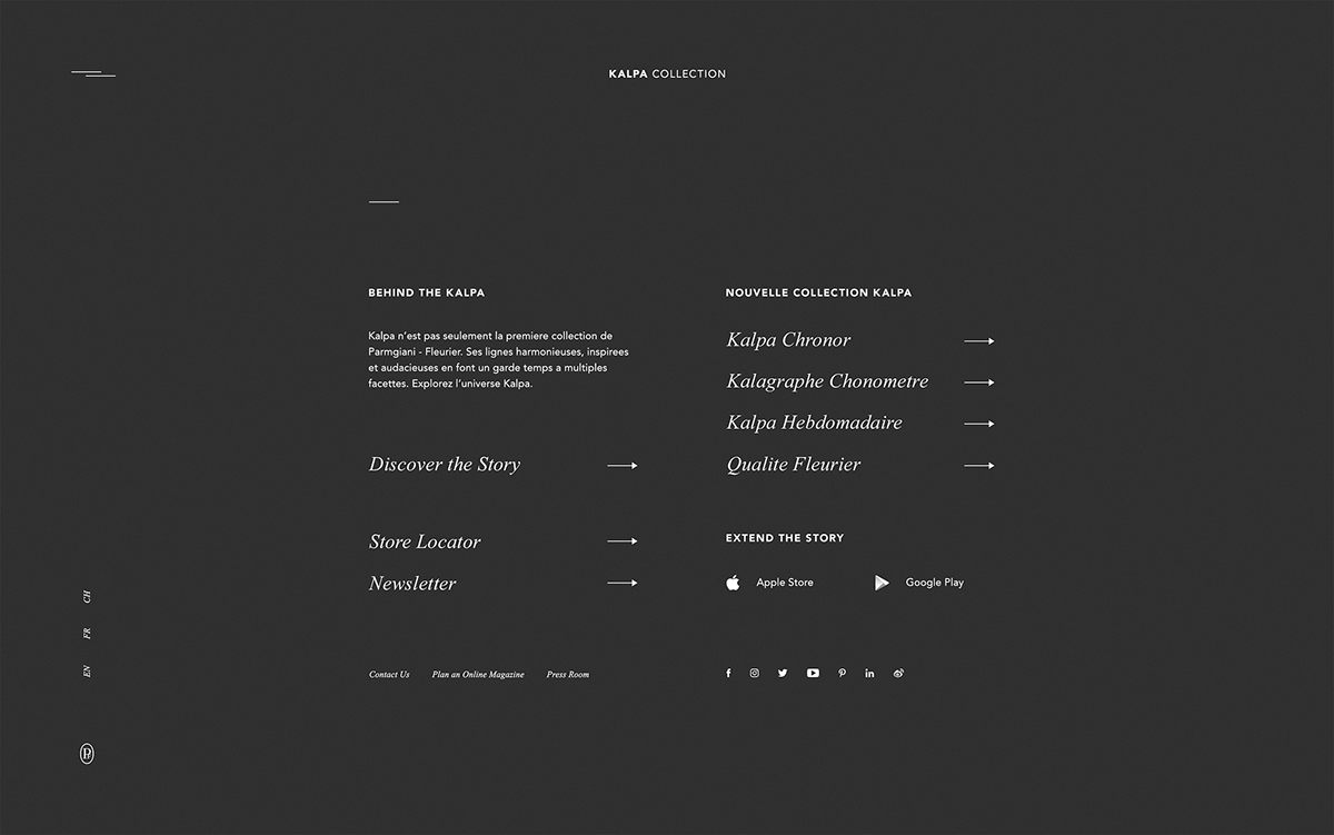 UI design clean minimalist mobile desktop Typgography watch interaction luxury