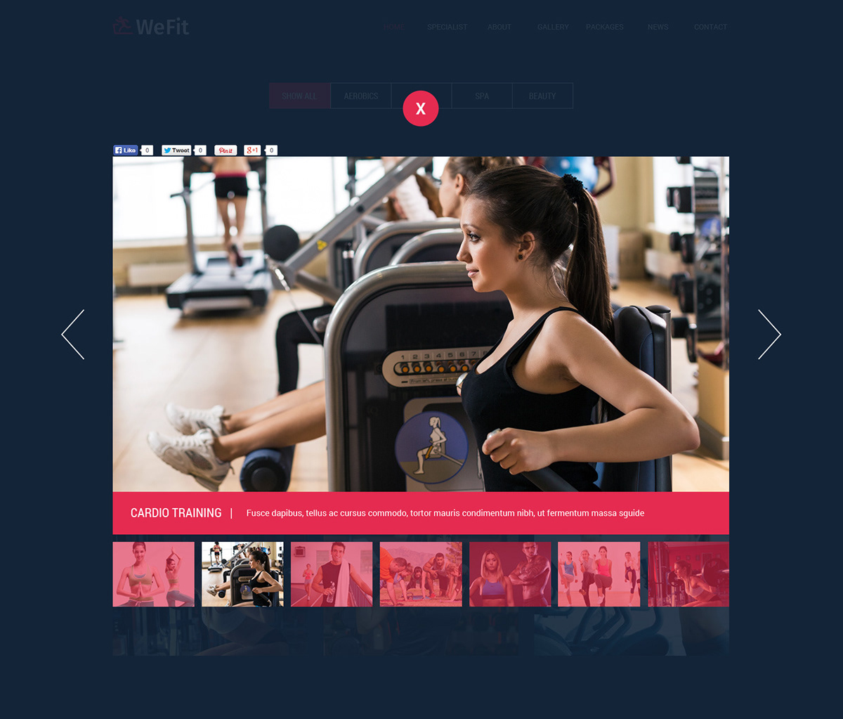 HTML Health fitness template