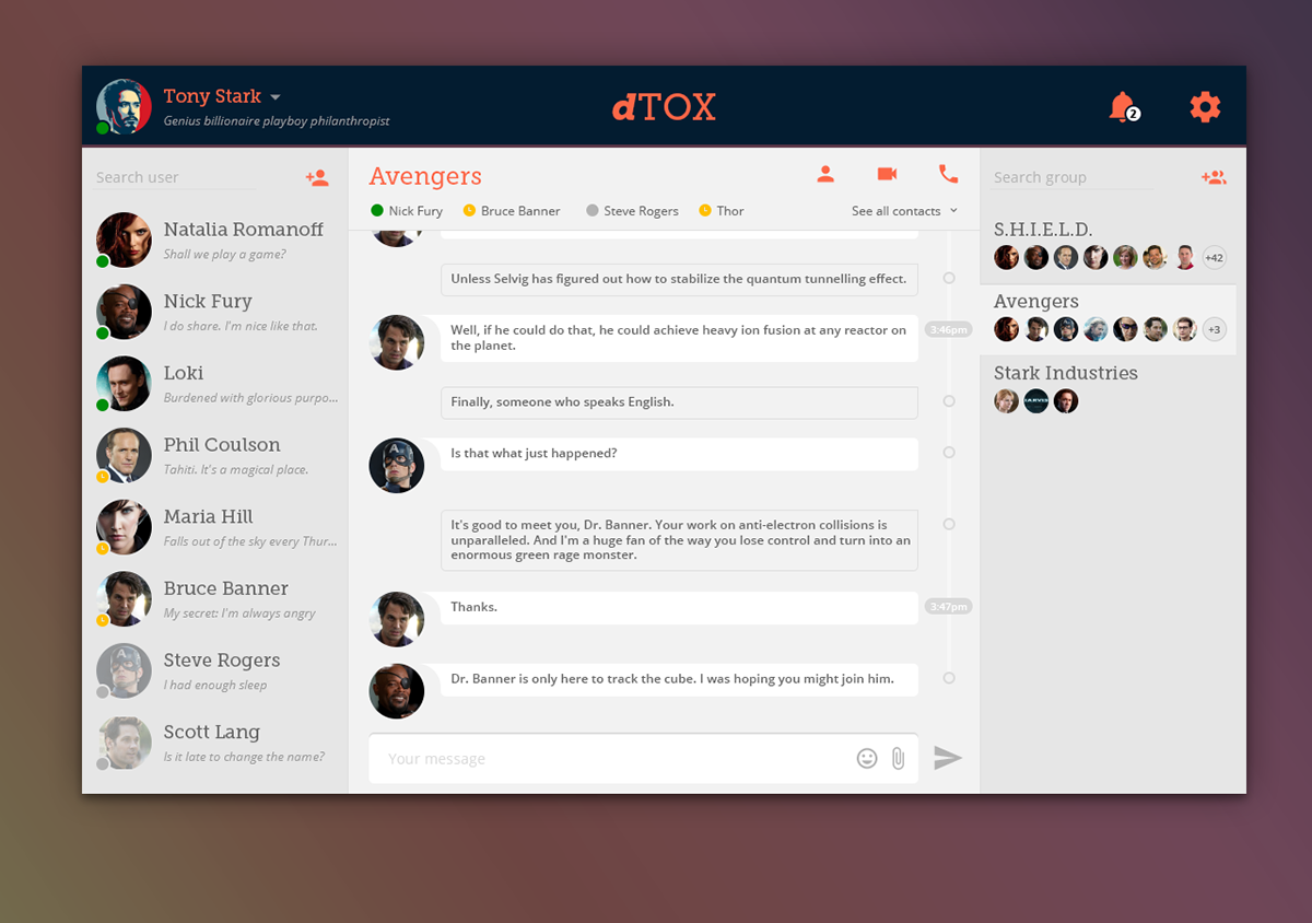 Chat redesign UI/UX ux