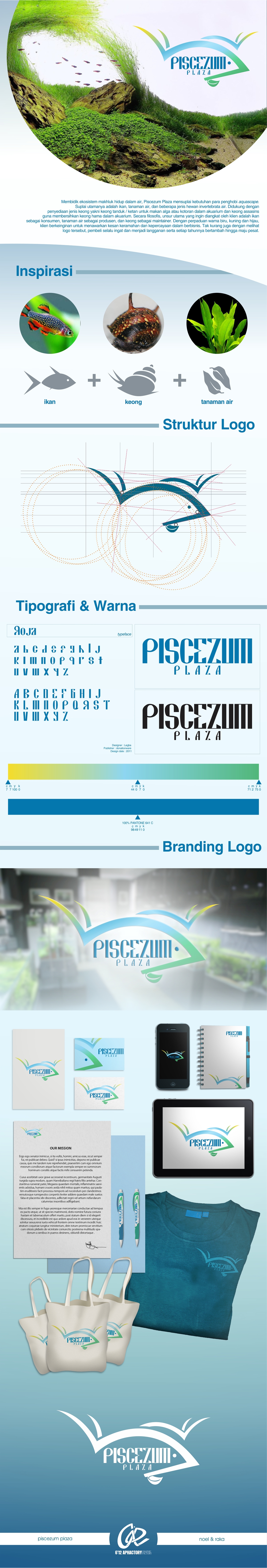 logo visual identity fish store