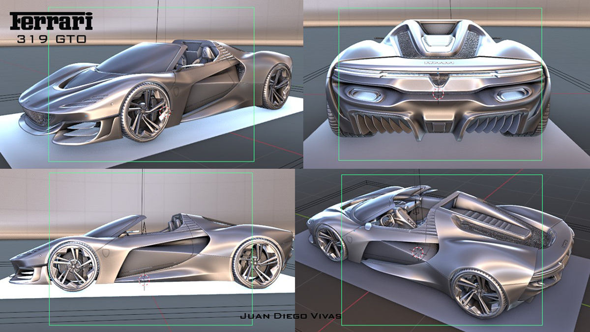 FERRARI gto cardesign automotive   sports hypercar conceptcar concept design