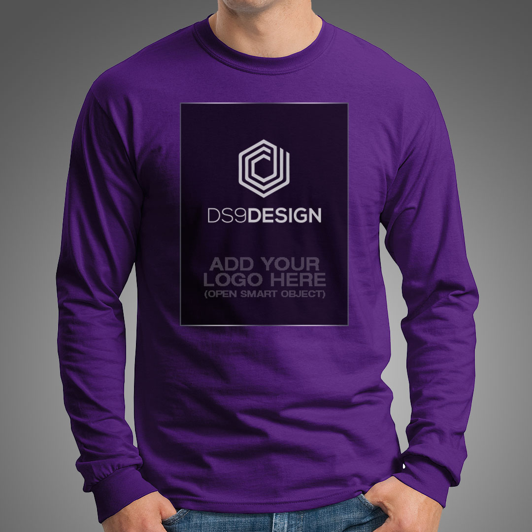 Download Gildan G2400 Long Sleeve Shirt Mockup Template on Behance