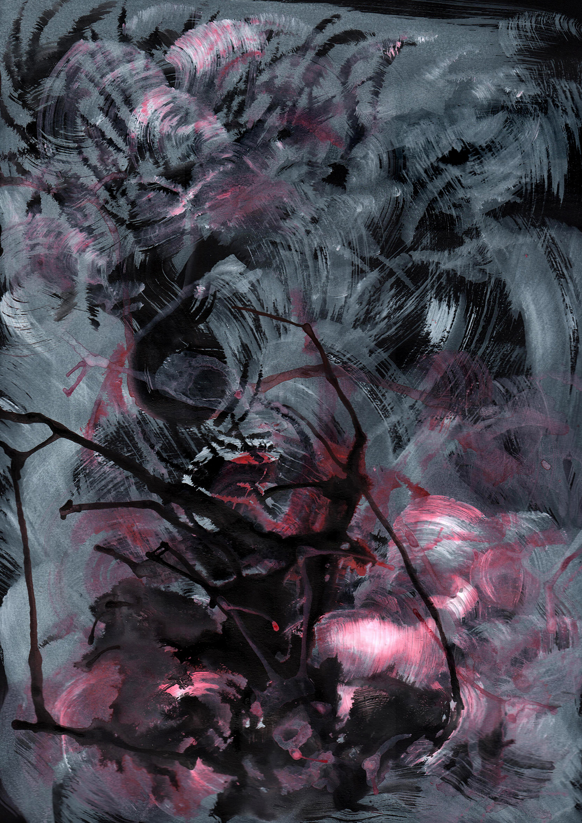 painting   ILLUSTRATION  artwork Acrylic paint Landscape Nature lightroom Tree  Bordeaux france