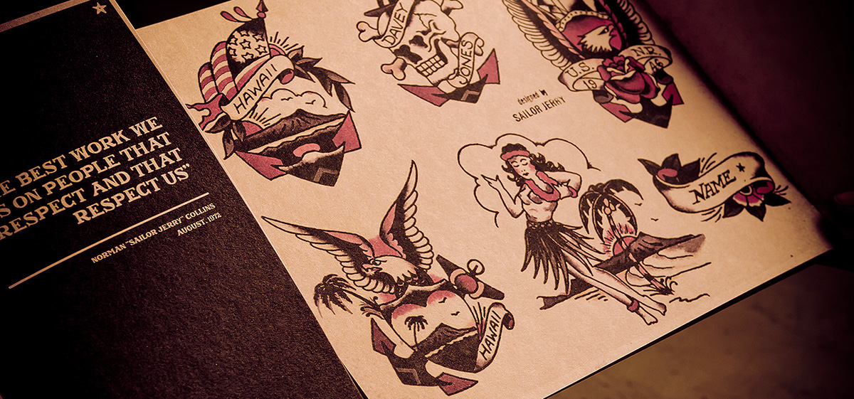 sailor jerry Rum old school Sailor tattoo Pool party