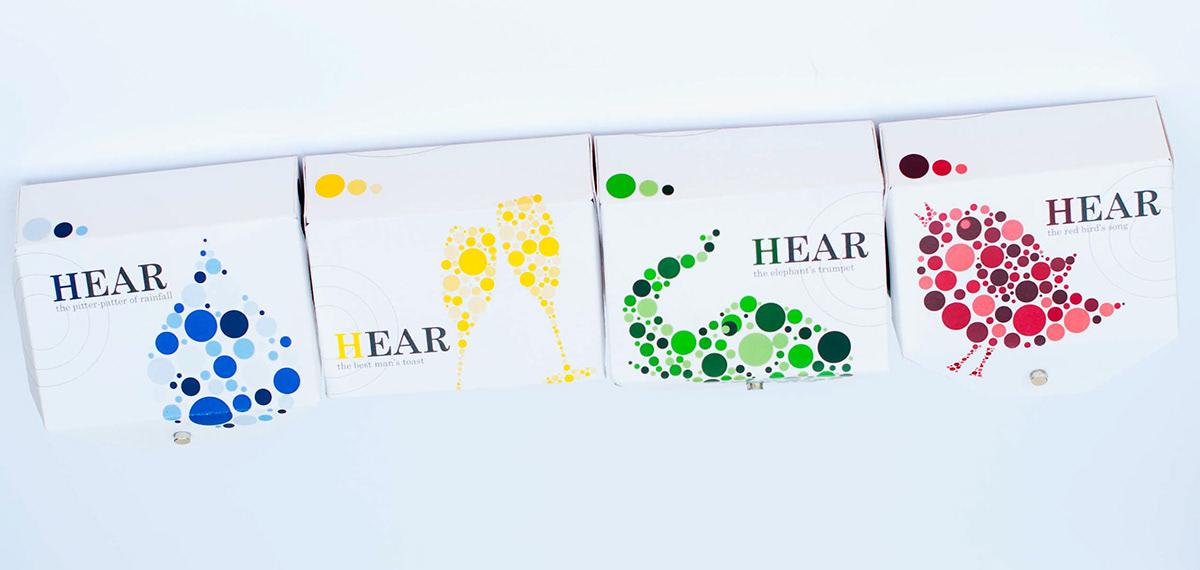 hearing aid  Packaging package design 