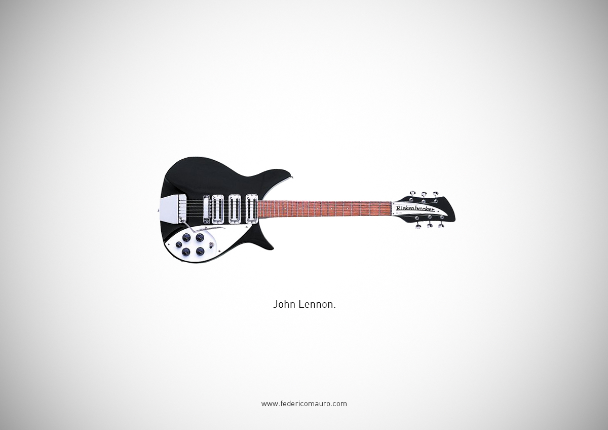 federico mauro  famous guitars  Guitar  Music  history  guitarist  iconic  minimal  design inspire musicians  rock  pop  strings
