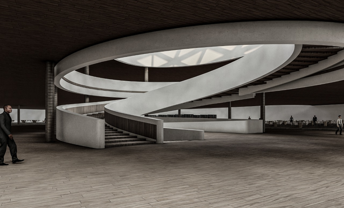 architecture Cultural Centre culture graduation graduation project modern museum Render visualization ZAHA HADID