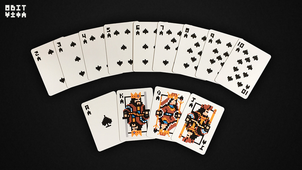 8bit crowdfunding custom cards design Kickstarter Pixel art Playing Cards