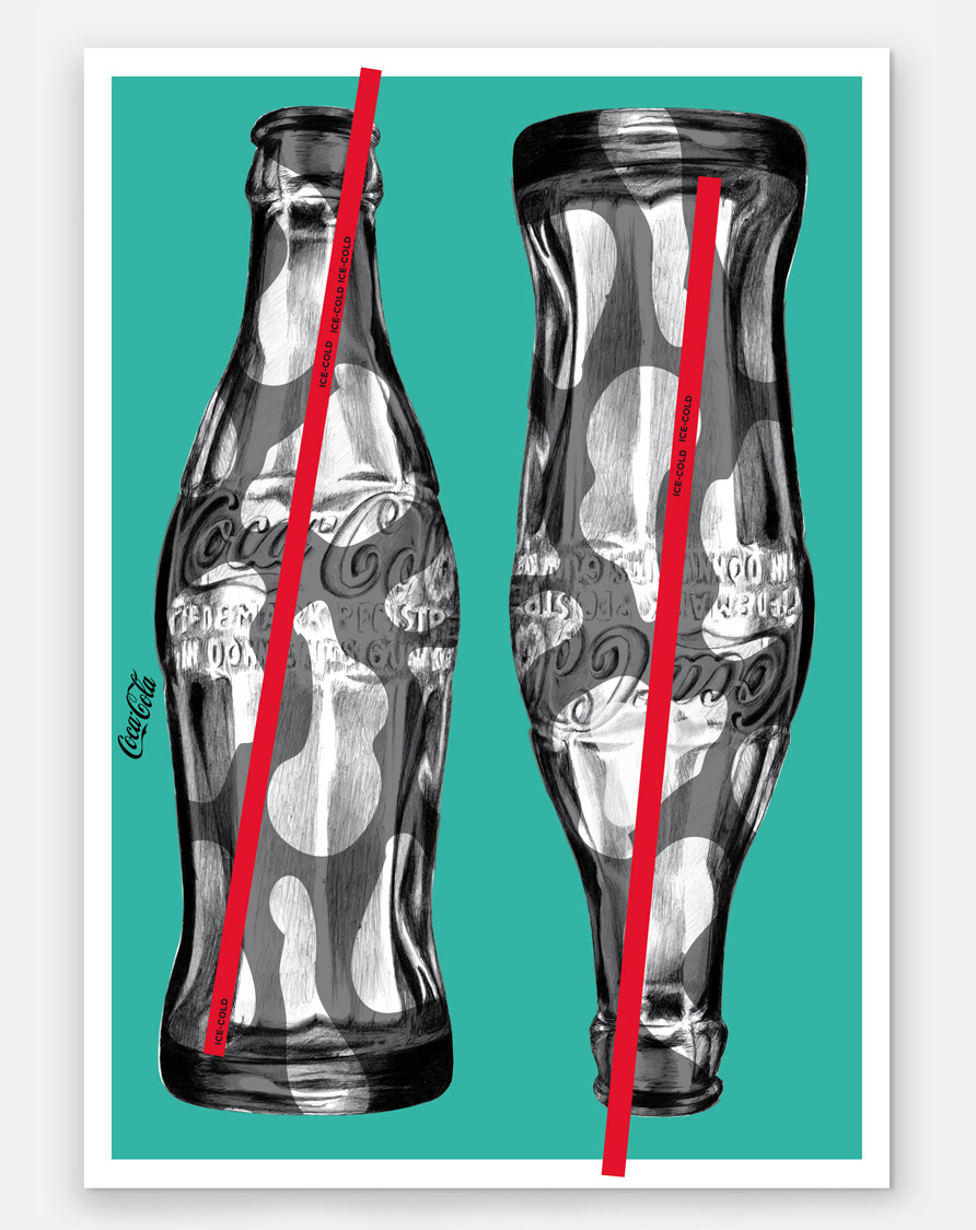 Illustration and artwork commissioned by coca-cola team