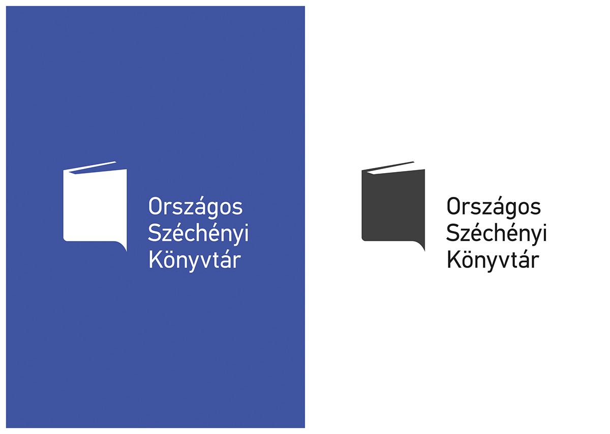 identity library book book logo