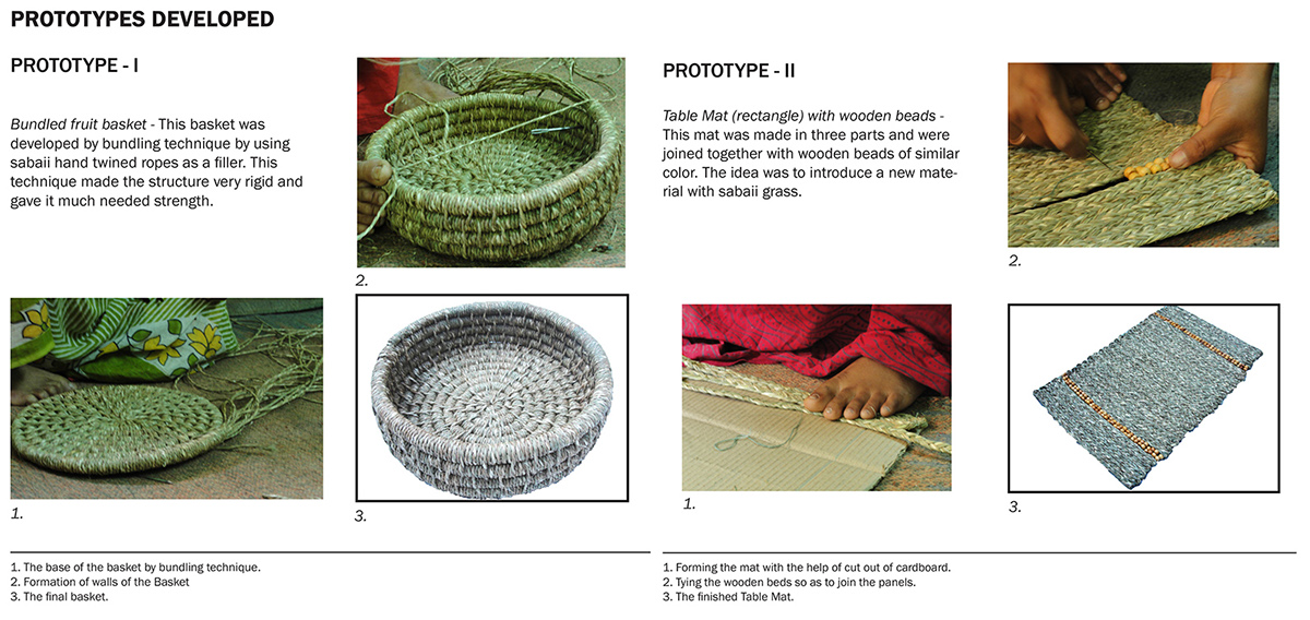 Natural fiber sabaii grass handmade traditional craft