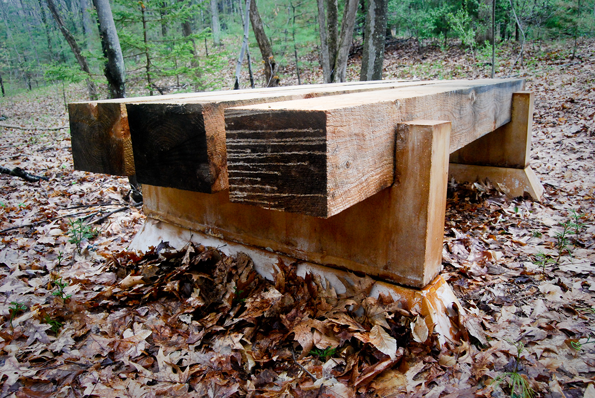 concrete timbers casting woods Poetry  Nature risd furniture sculpture Platform