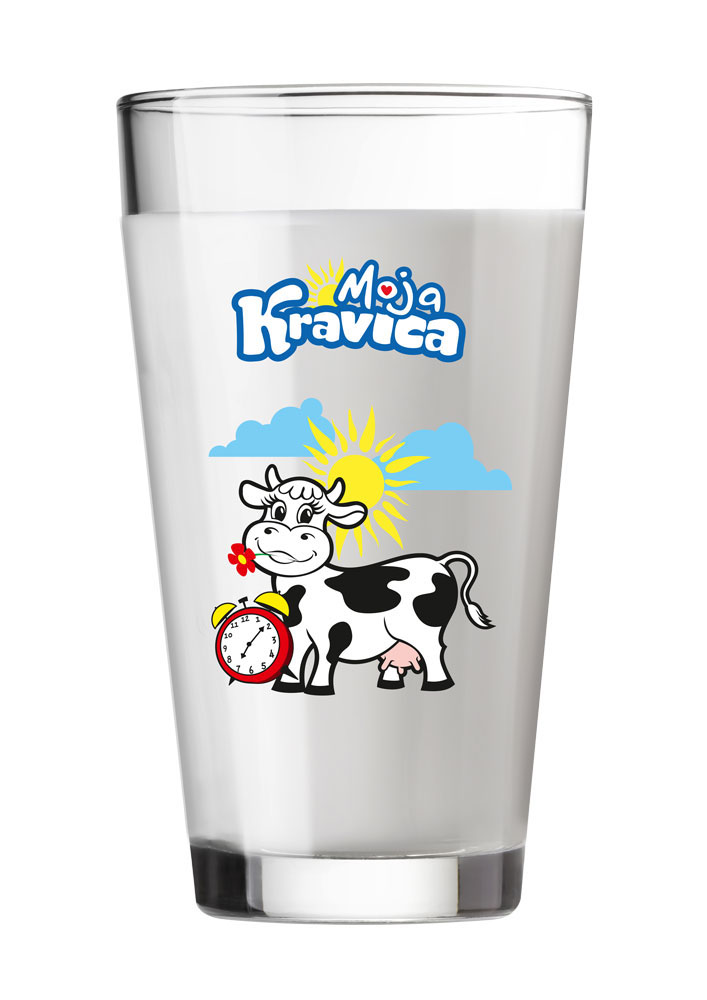 imlek glass kravica Serbia milk yogurt Icon mascotte
