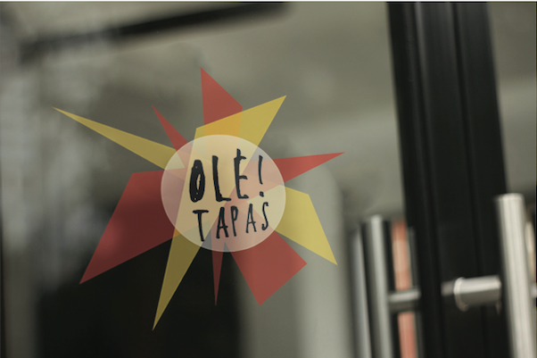 tapas Olé! restaurant taurus red Food  menu identity spain