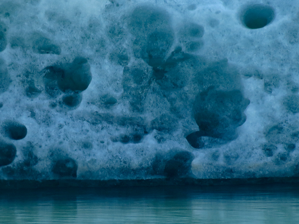 Landscape close up iceland ice glaciers