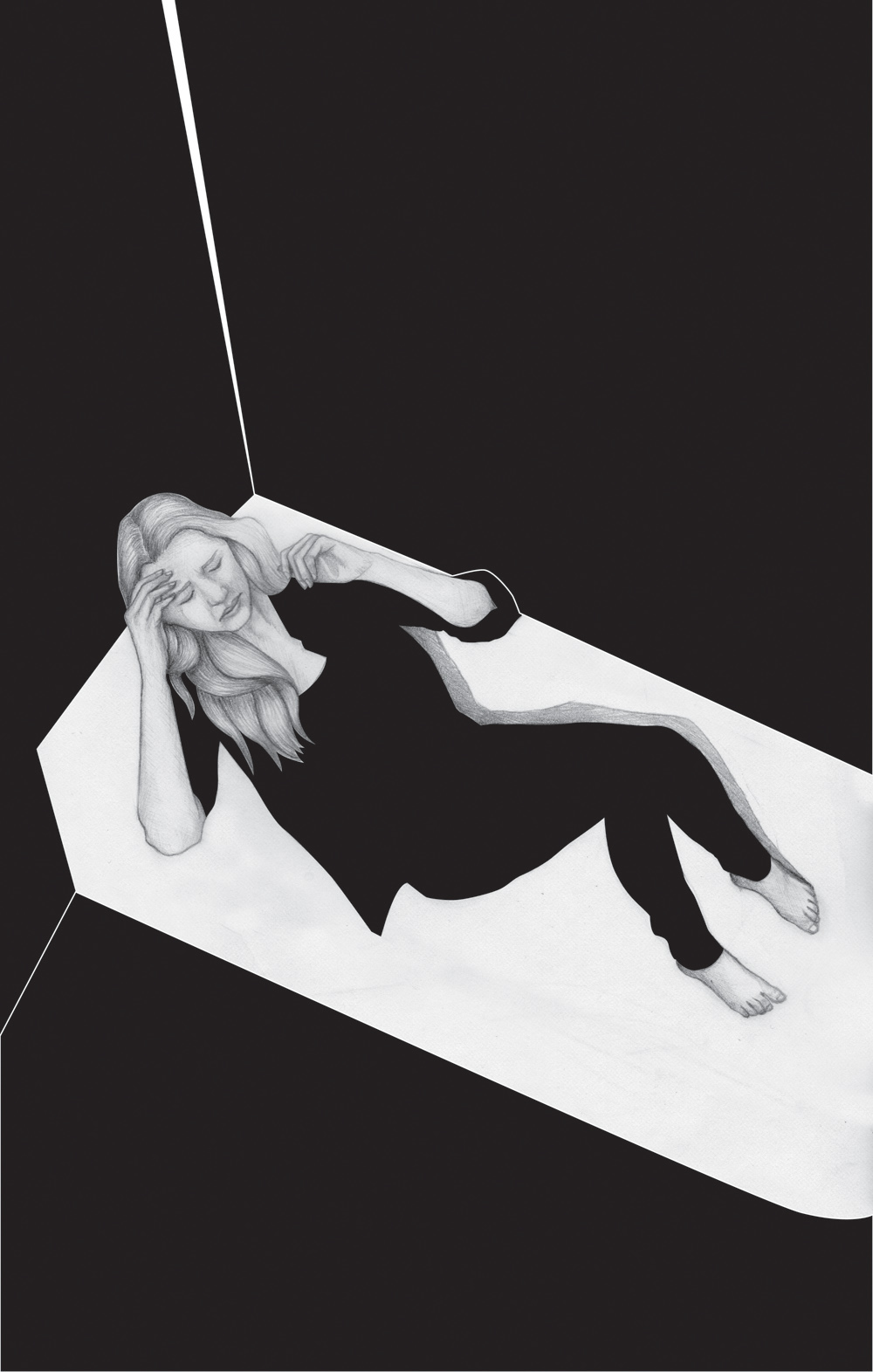 Lana Del Rey Triptych ultraviolence black and white graphite Fashion  Illustrator