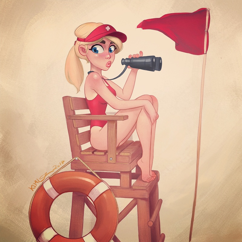 #Lifeguard #lifeguardgirl #cartoongirl #kimisz #felipekimio