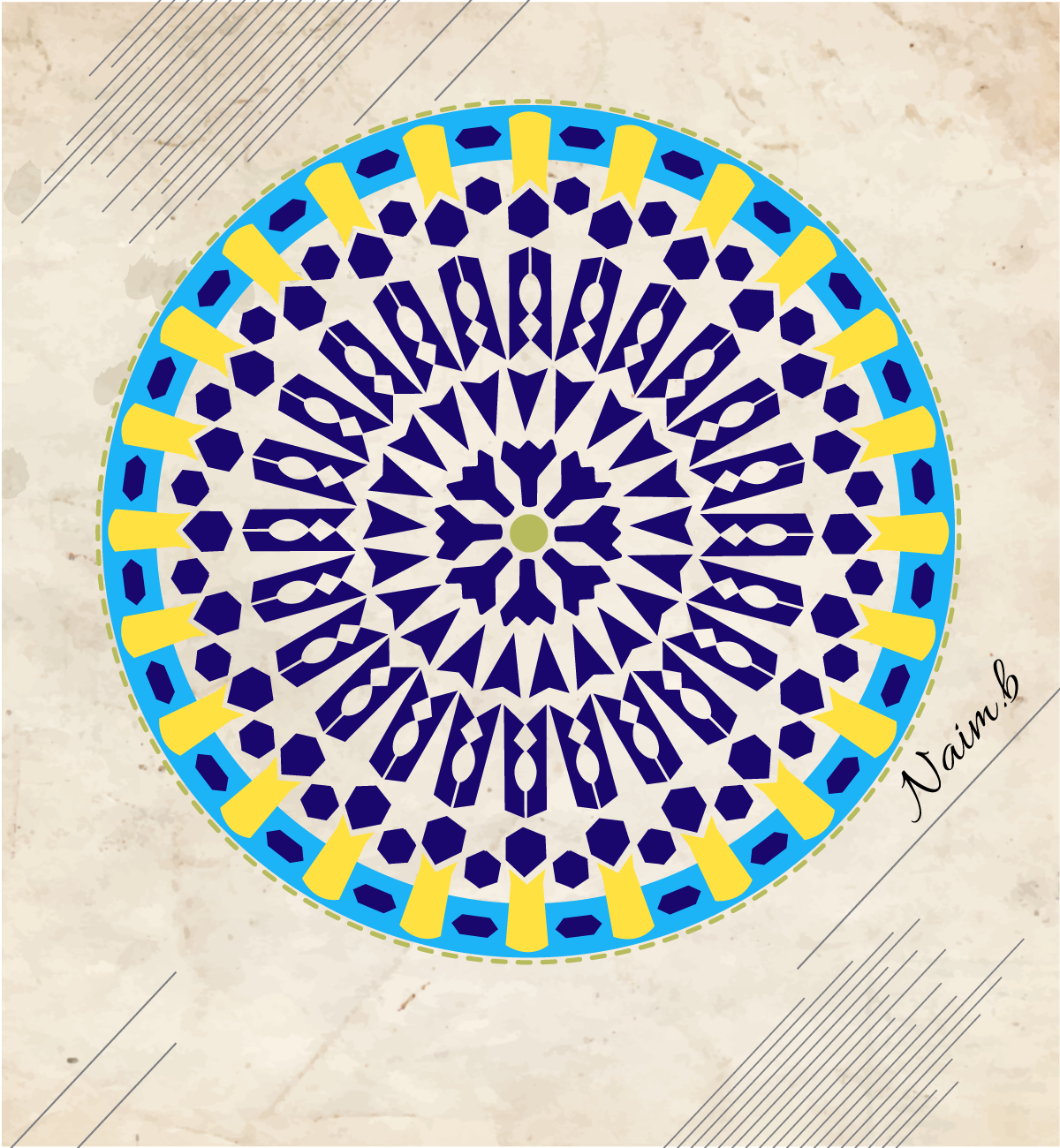 zelij Arabesque tile Fez zelige  zilij zilig zilige Morocco arabesques
