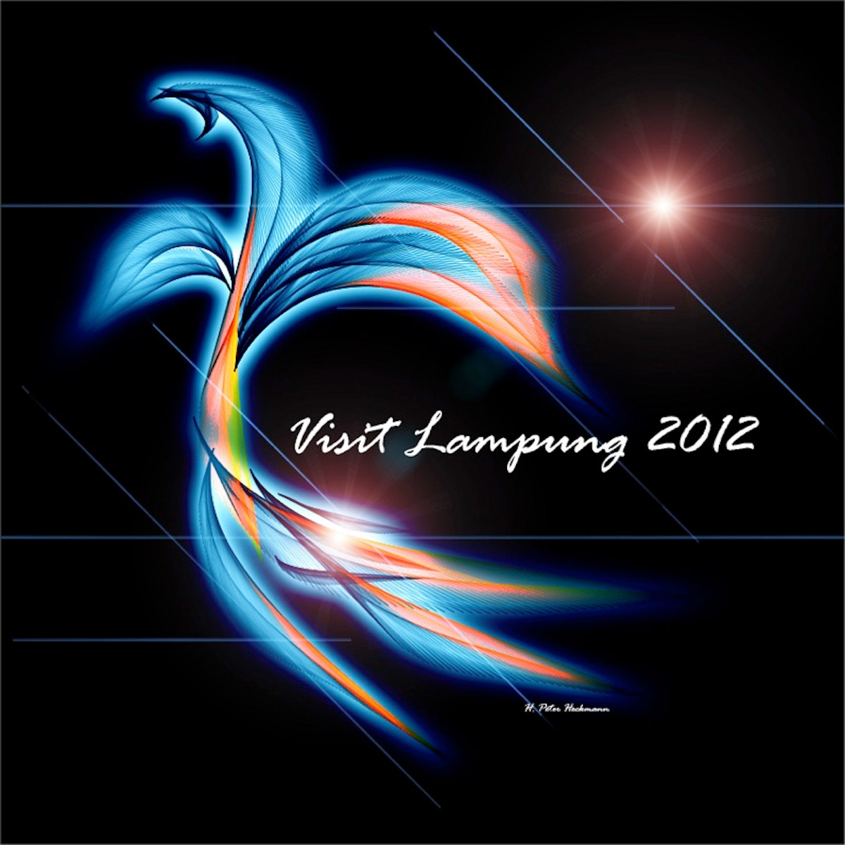 Lampung indonesia sumatra tourism ILLUSTRATION  poster branding  digital Drawing 