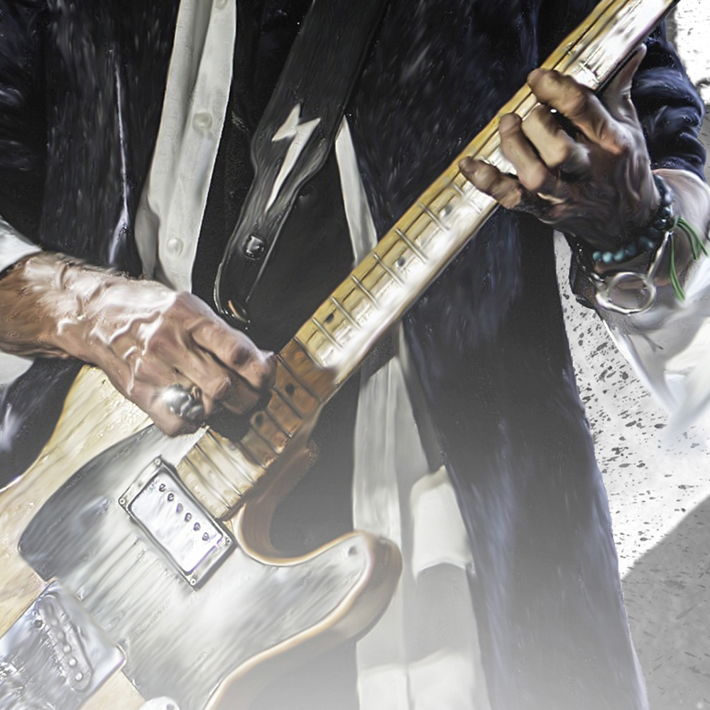 Keith Richards rolling stones Smudge portrait