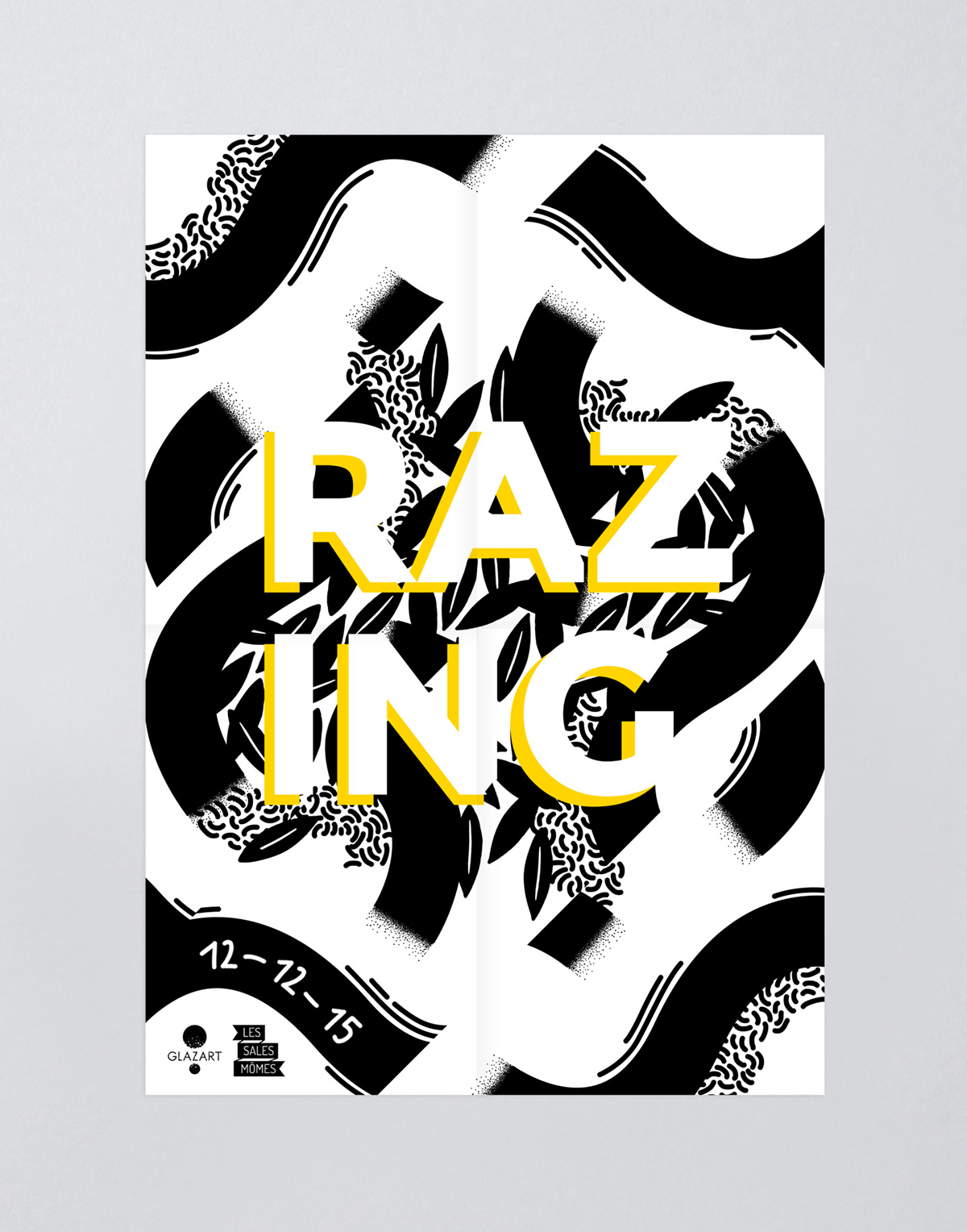 Affiche événementielle pour Razing - Alice Pruvost