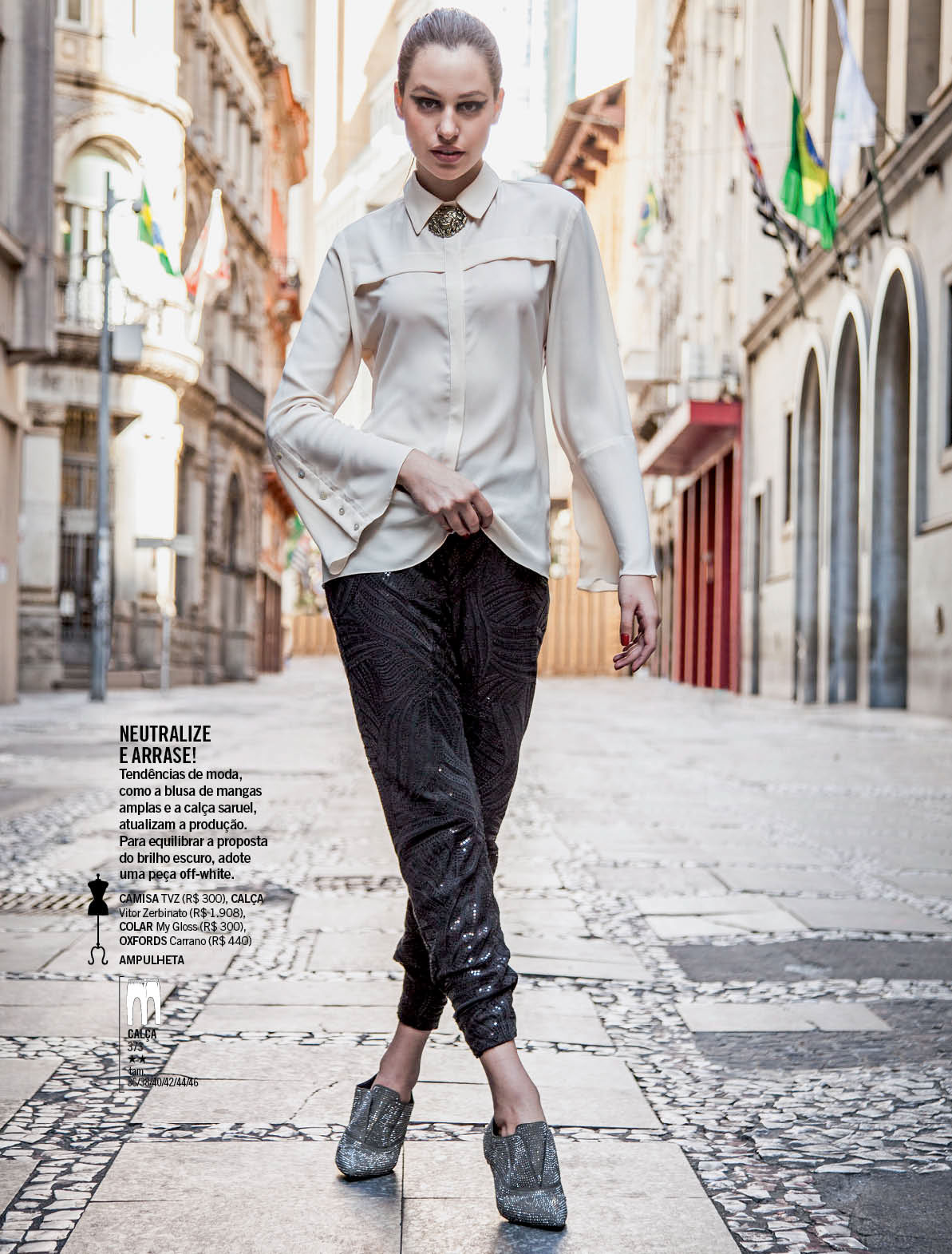 fashion editorial styling  Glitter metallic shine daywear womenswear street style